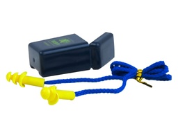 [EC-2001C BLUEBOX] Bouchon D'oreille AUDITORY BLUE réutilisable avec cordon